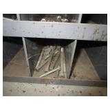 72 Compartment Bolt Bin w/Contents 34"x42"x12"