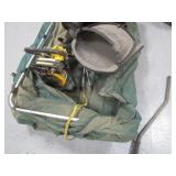 Ice Fishing Sled/Pop Up Shelter w/8" Jiffy Ice Auger