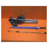 Blow Gun, Camping Chair, Umbrella