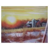 Jim Hansel "Autumn Ringnecks" S&N Print 2206/2700 26"x32" Frame