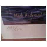Mark Anderson "Autumn Mist" S&N Print 1036/1510 27"x23" Frame