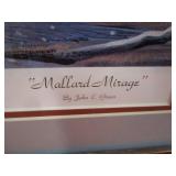 John Green "Mallard Mirage" S&N Print 369/1000 29"x22" Frame