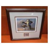 James Hartman Ducks Unlimited 1996 Duck Stamp S&N Print 7686/12111 17"x16" Frame Size