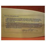 Nancy Luloff Decorative Boat Orr w/Pheasant Scene 6"x35"