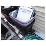 Tash Cans, Garden Hoses & Misc Totes