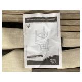 HOMCOM Modern Bar Stools, Tufted Upholstered Barstools, Pub Chairs with Back, Rubber Wood Legs for Kitchen, Dinning Room, Set of 2, Beige (Maybe Missing Hardware)