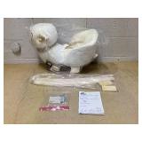 Qaba Baby Rocking Horse, Sheep Rocking Horse with Lullaby Song for Toddlers 1836 Months, White