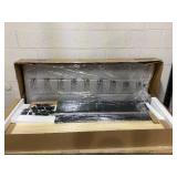 HOMCOM Full Bed Frame with Storage Drawers, Full Size Bed Base with Headboard, Wood Slats, Noise-Free, Light Gray