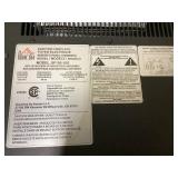 HOMCOM 27" Freestanding Electric Fireplace with Mantel, 1400W Replaceable Fireplace Insert Heater with Timer, Black (MISSING MANTEL, FIREPLACE ONLY)