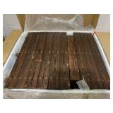 Outsunny 5 ft Wooden Garden Bridge Arc Footbridge with Metal Chain Railings & Solid Fir Construction, Carbonized