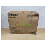 Vinsetto Executive Office Chair with Vibration Massage, Microfibre Swivel Desk Chair, Heated Reclining Computer Chair with Lumbar Support Pillow, Footrest, Light Gray