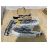 Vinsetto Executive Office Chair with Vibration Massage, Microfibre Swivel Desk Chair, Heated Reclining Computer Chair with Lumbar Support Pillow, Footrest, Light Gray