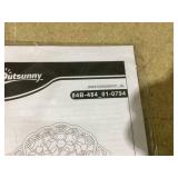 Outsunny Outdoor Bench, Cast Aluminum Outdoor Furniture, Metal Bench with Floral Rose Accent & Antique Finish, Green