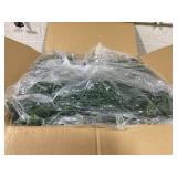 Outsunny 12PCs Grass Wall Panels, 20" x 20" Artificial Grass Wall Decor, Greenery Backdrop Panels Wall for Outdoor, Indoor, Garden, Fence, Backyard, Green and Red