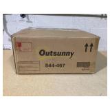 Outsunny 12PCs Grass Wall Panels, 20" x 20" Artificial Grass Wall Decor, Greenery Backdrop Panels Wall for Outdoor, Indoor, Garden, Fence, Backyard, Green and Red