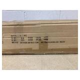 Outsunny Oversized Adirondack Chair, Outdoor Fire Pit and Porch Seating, Classic Log Lounge w/ Built-in Cupholder, White (Used, Maybe Missing Hardware)