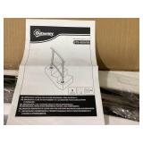 LOT OF 2 Outsunny 1-3 Step Metal Handrails for Outdoor Steps, Porch Deck Stair Railing with Installation Kit for Concrete Steps, Black