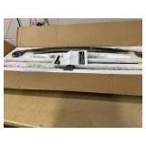 LOT OF 2 Outsunny 1-3 Step Metal Handrails for Outdoor Steps, Porch Deck Stair Railing with Installation Kit for Concrete Steps, Black