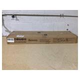 LOT OF 2 Outsunny 1-3 Step Metal Handrails for Outdoor Steps, Porch Deck Stair Railing with Installation Kit for Concrete Steps, Black