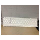 HOMCOM Room Divider, 3 Panel Folding Privacy Screen, 6FT Tall Portable Weave Partition Wall Divider for Bedroom, White