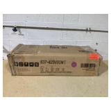 HOMCOM 2-in-1 Coat Rack Shoe Bench Set, 5-Hook Hall Tree with Bench and Shoe Storage for 9 Pairs of Shoes for Entryway, Hallway, White (Used, Transit Damage: 1 Piece Of Part #6 Is Broken)