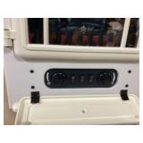 HOMCOM Fireplace Stove, Electric Fireplace Heater with Realistic LED Flames and Logs, 725W/1450W, Beige