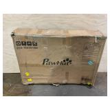 PawHut 43" Heavy Duty Dog Crate, Strong Steel Foldable Large Dog Crate with 4 Lockable Wheels, Double Doors, Openable Top and Removable Trays for Medium and Large Dogs, Black  43" x 28" x 33.75"