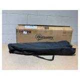 Outsunny Folding Rocking Camping Chairs, Portable Chairs with Headrest, Cooler Bag, Cup Holder, Carry Bag, 2 Pack, Black 35.4" W x 35.4" D x 37.4" H