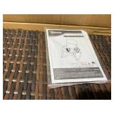 Outsunny Adirondack Chair, Outdoor Wicker Rocking Chair with High Back, Seat Cushion, and Pillow for Porch, Balcony, Cream White 26" W x 35" D x 38.5" H