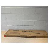 Outsunny Wooden Raised Garden Bed with Trellis, Outdoor Planter Box with Drainage Crevices for Climbing Vine Plants Flowers, 24" x 12" x 49"