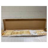 Outsunny Wooden Raised Garden Bed with Trellis, Outdoor Planter Box with Drainage Crevices for Climbing Vine Plants Flowers, 24" x 12" x 49"