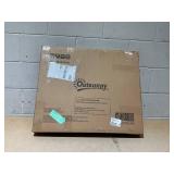 Outsunny Hanging Deck Table, Wood Frame, 26.75" x 25.5" x 16" -21.75", Natural