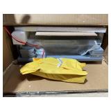 HOMCOM Under Sink Bathroom Cabinet, Pedestal Sink Storage Cabinet with 2 Doors, Shelf and U-Shape, Gray