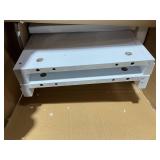 Kleankin Pedestal Sink Storage Cabinet, Under Sink Cabinet with U-Shape and Adjustable Internal Shelf, 23.5"x11.75"x23.5"