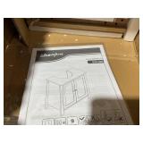 Kleankin Pedestal Sink Storage Cabinet, Under Sink Cabinet with U-Shape and Adjustable Internal Shelf, 23.5"x11.75"x23.5"