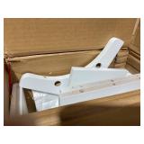 HOMCOM Over The Toilet Bathroom Cabinet, Freestanding Bathroom Storage Organizer with Adjustable Shelves, Toilet Rack, White 35" x 9" x 41"