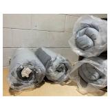 LOT OF 2 Outsunny 2 Seater Pallet Cushions Outdoor 3.9" Thick Replacement Cushions - Tufted Design for Garden, Patio, Light Gray 47.2" L x 30.3" W x 3.9" H