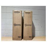 LOT OF 2 Outsunny 2 Seater Pallet Cushions Outdoor 3.9" Thick Replacement Cushions - Tufted Design for Garden, Patio, Light Gray 47.2" L x 30.3" W x 3.9" H