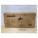 Aosom Youth Scooter Front and Rear Caliper Dual Brakes 12-Inch Inflatable Front Wheel Ride On Toy For Age 5+ - Beige (Maybe Missing Hardware)