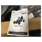 Aosom Kids Pedal Go Kart W/ Adjustable Seat, Swing Axle, Blue