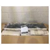 HOMCOM Convertible Floor Sofa Chair, Folding Couch Bed, Guest Chaise Lounge with 2 Pillows, Adjustable Backrest and Headrest, 51.25" L, Beige