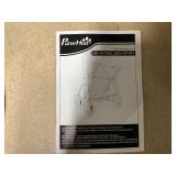 PawHut One-Click Foldable Dog Stroller for M, L Dogs, Pet Stroller, Black, 44" x 25.5" x 39.25"