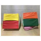 Qaba 6-Pieces Foam Climbing Blocks for Toddlers 1-3 Years, Soft Play Set for Climb and Crawl, Assorted