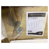 HOMCOM Boho Kitchen Cabinet, Buffet Cabinet with 4 Rattan Doors and Adjustable Shelves for Dining Room, Black and Natural