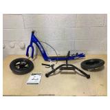 HOMCOM Kick Scooter for Kids 5-12 Years Old with Adjustable Height Handlebar, Non-slip Footplate, Big Wheels, Rear Brake, Blue