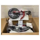 Qaba 12V Kids Electric Motorcycle w/ Twist Grip Throttle, Training Wheels, Rear Suspension & Music, Red