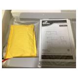 Qaba Toddler Table and Chair Set, Kids Writing Desk Homework Table with Whiteboard, Storage Cabinet, Gray