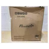 PawHut 20.5" Weaved Cat Bed, Elevated Hand-woven Braided Banana Leaf Kitten House Condo with Cushion, Beige