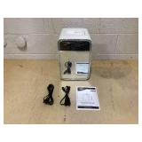 HOMCOM Skincare Fridge for Bedroom, Car with LED Mirror, Cooler and Warmer, AC/DC Powered Mini Fridge for Skincare, Beverage