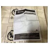 Outsunny Patio Adirondack Chair with Rattan Wicker, Soft Cushions, Tall Curved Backrest for Deck or Garden, Cream White 25.2" W x 31.5" D x 35.4" H